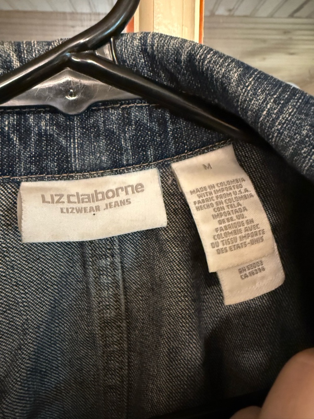 Western Style Dark Blue Denim Blazer - Picture 3 of 6
